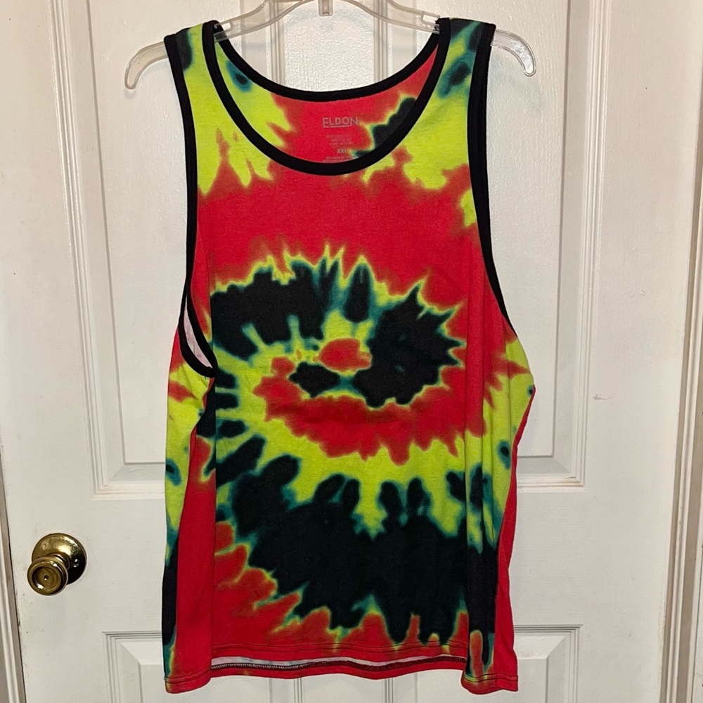 ELDON Mens Tye Dye Tank Top. Sz XXL.
